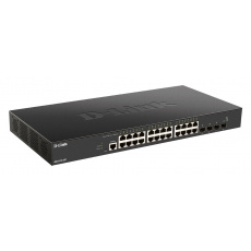 D-Link DXS-1210-28T Inteligentný spravovaný 10G prepínač 24x 10GBase-T portov, 4x 10G/25G SFP28 porty