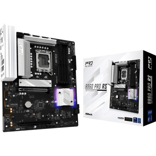 ASRock MB Sc LGA1851 B860 Pro RS, Intel B860, 4xDDR5, 1xDP, 1xHDMI, ATX