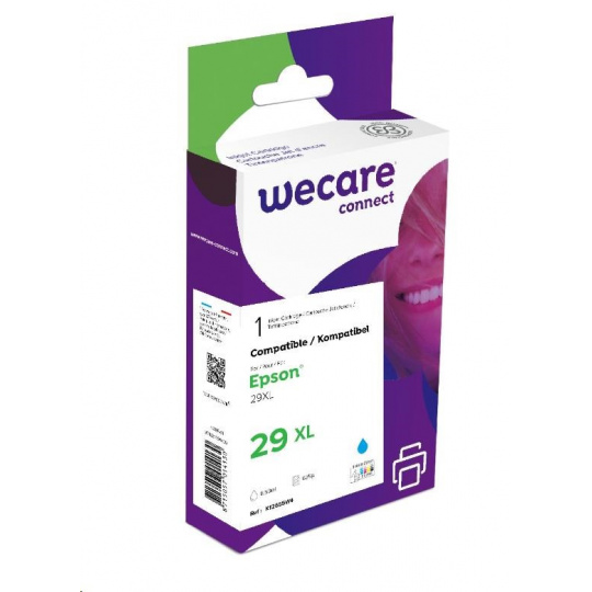 WECARE ARMOR kazeta pre Epson Expression Home XP 235,332,432 (C13T29924012), modrá/kyanová, 8,5 ml, 625 str