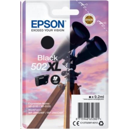 Čierny atrament EPSON Singlepack "Binoculars" Black 502XL