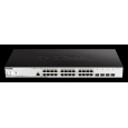 D-Link DGS-1210-28P/ME/E 24-Port 10/100/1000BASE-T PoE + 4-Port 1 Gbps SFP Metro Ethernet