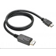 C-TECH DisplayPort/HDMI kábel, 3 m, čierny