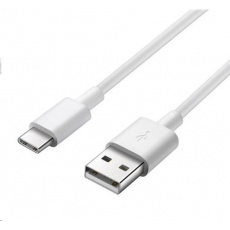 Kábel USB PREMIUMCORD 3.1 C/M - USB 2.0 A/M, rýchlonabíjací prúd 3A, 10 cm, biela