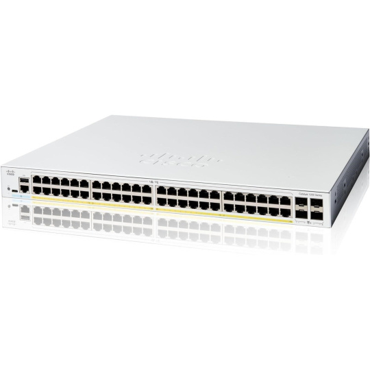 Cisco Catalyst switch C1200-48P-4X (48xGbE,4xSFP+,48xPoE+,375W) - REFRESH