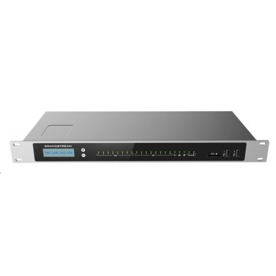 Grandstream UCM6308 [IP PBX - IP ústredňa, 8xFXO, 8xFXS, 3xRJ-45, 2x USB, SD karta, PoE+]