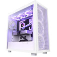 Skriňa NZXT H7 Flow edition / ATX / 2x120 mm ventilátor / USB-C / 2x USB / sklenená bočnica / sieťovaný panel / biela a čierna