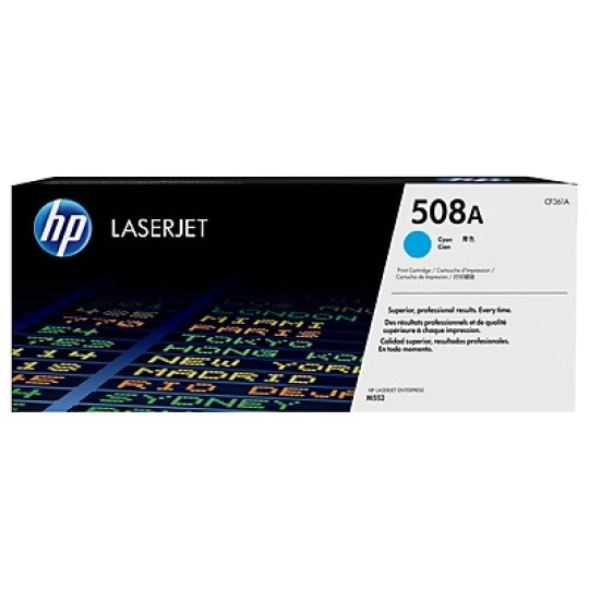 HP 508A Cyan LJ Toner Cartridge, CF361A (5,000 pages)