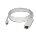 Kábel PREMIUMCORD Mini DisplayPort - HDMI 1 m, biely