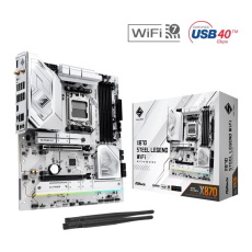 ASRock MB Sc AM5 X870 STEEL LEGEND WIFI, AMD X870, 4xDDR5, 1xHDMI, 2xThunderbolt, WI-FI