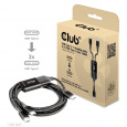 Nabíjací kábel Club3D USB Type-C, nabíjací kábel Y na 2x USB Type-C max. 100W, 1.83m/6ft M/M