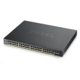 Zyxel XGS1935-52HP, 52 Port Lite-L3 Smart Managed PoE Switch, 48x Gigabit PoE and 4x 10G SFP+, hybrid mode