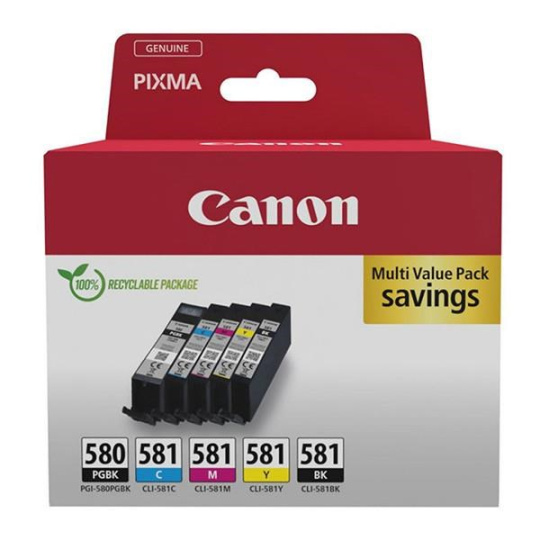 Canon CARTRIDGE PGI-580/CLI-581 BK/CMYK MULTI SEC