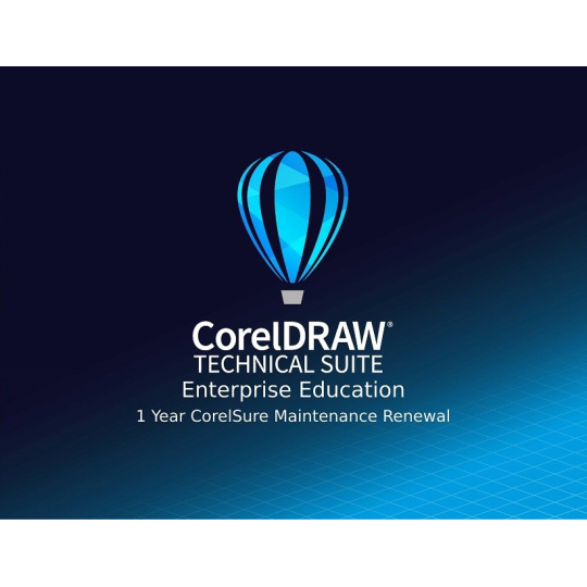 CorelDRAW Tech Suite Education 1 rok CorelSure Maintenance(251+) EN/DE/FR