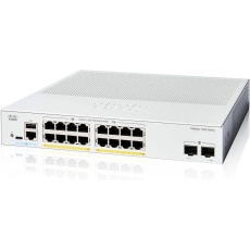 Cisco Catalyst switch C1300-16P-2G (16xGbE,2xSFP,16xPoE+,120W,fanless) - REFRESH