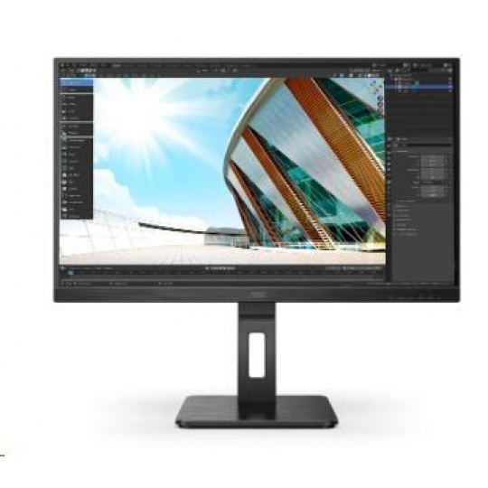 AOC MT IPS LCD WLED 27" Q27P2Q - IPS panel, 2560x1440, D-Sub, HDMI, DP, USB, repro, pivot