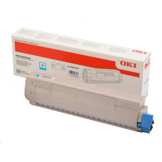 Azurový toner OKI pre C823/C833/C843 (7 500 strán)