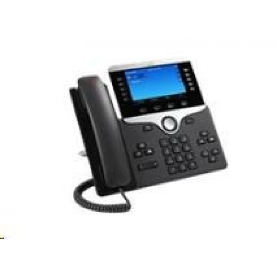 Cisco CP-8841-3PCC-K9=, telefón VoIP, 10 liniek, 2x10/100/1000, 5" displej, PoE