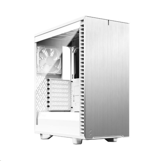 FRACTAL DESIGN skříň Define 7 Compact White TG Clear, USB 3.1 Type-C, 2x USB 3.0, bez zdroje, mATX