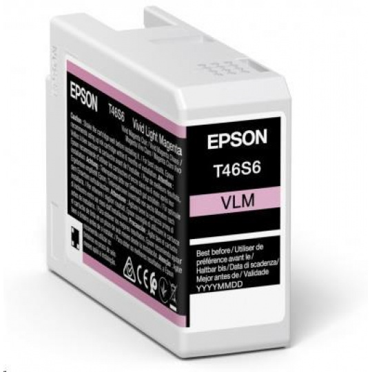 Atrament EPSON Singlepack Vivid Light Magenta T46S6 UltraChrome Pro 10 25 ml