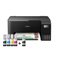 Atramentová tlačiareň EPSON EcoTank L3250, 3v1, A4, 1440x5760dpi, 33 str./min, USB, Wi-Fi, 3 roky záruka po registrácii.