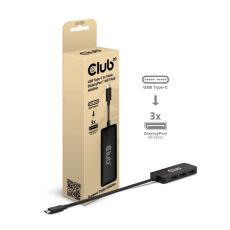 Club3D hub MST USB-C na 3xDisplayPort, Single: 8K30Hz, Triple: 4K60Hz