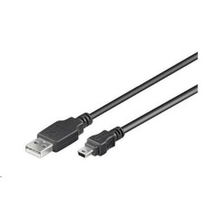 Kábel USB PREMIUMCORD 2.0 Kábel A-Mini B (5pin) 0,2 m