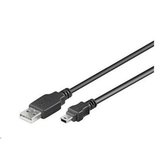 Kábel USB PREMIUMCORD 2.0 Kábel A-Mini B (5pin) 0,2 m