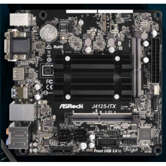 BAZAR - ASRock MB Int.procesor J4125-ITX, 2xDDR4, VGA, mini-ITX - Po opravě (Náhradní krabice)