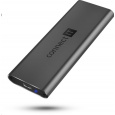 CONNECT IT Externý box AluSafe pre SSD M.2 NVMe, 10 Gb/s, USB-C, antracitová