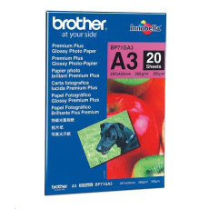 Papier BROTHER BP-71 foto lesklý A3/20ks