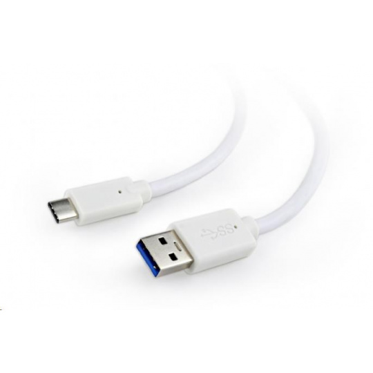 GEMBIRD CABLEXPERT USB 3.0 Kábel AM na typ C (AM/CM), 1 m, biely