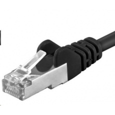 PREMIUMCORD Patch kábel CAT6a S-FTP, RJ45-RJ45, AWG 26/7 2m čierny