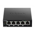 D-Link DES-1005P B1 5-portový 10/100 PoE stolový prepínač, 4x PoE+, 60W pre PoE