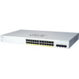 Cisco switch CBS220-24P-4X (24xGbE,4xSFP+,24xPoE+,195W)