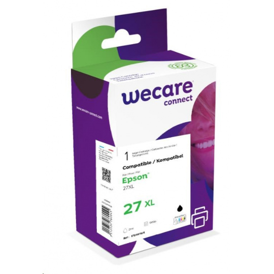 WECARE ARMOR kazeta pre Epson WorkForce 3620, 3640, 7110, 7610, 7620 (C13T27114012), čierna/čierna, 21 ml, 1300str