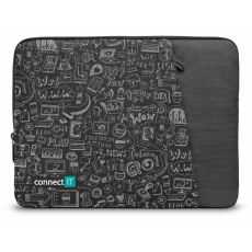 CONNECT IT Doodle pouzdro pro notebook 13.3", černá