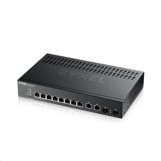 Zyxel GS2220-10 10-portový gigabitový riadený prepínač L2, 8x gigabit RJ45, 2x gigabit RJ45/SFP