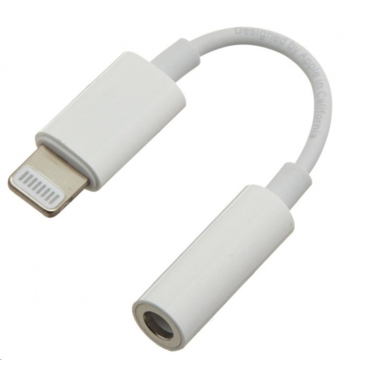 PREMIUMCORD Redukčný audio kábel Apple Lightning na 3.5 mm stereo jack/female, biely