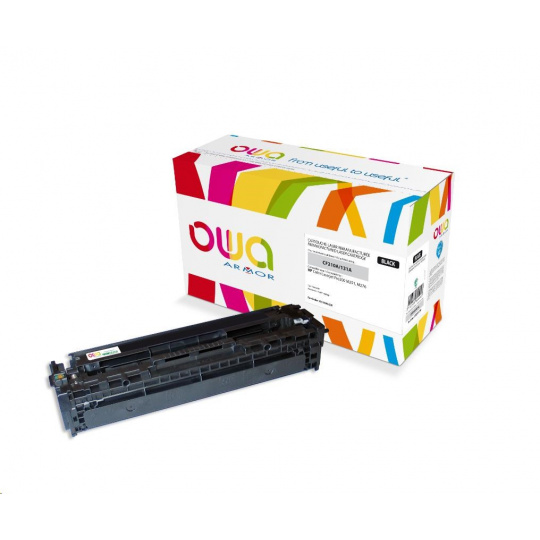 OWA Armor toner pre HP Color Laserjet Pro 200 M251, M276, 1600 strán, CF210A, čierny/čierny