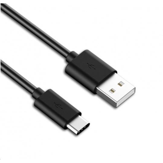 Kábel USB PREMIUMCORD 3.1 C/M - USB 2.0 A/M, rýchlonabíjací prúd 3A, 10 cm, čierna