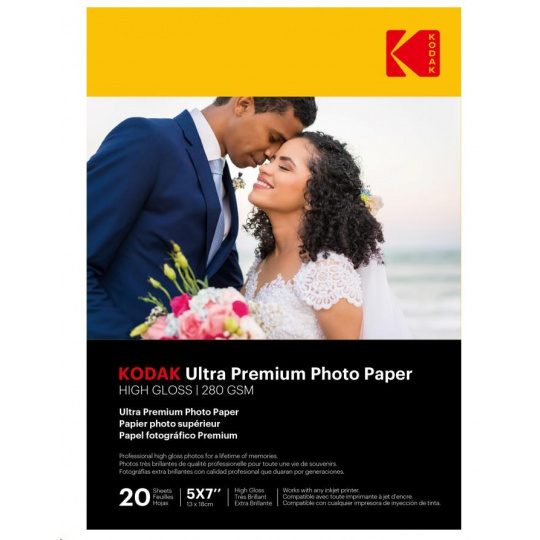 KODAK Ultra Premium Photo RC Gloss (280g/m2) 13x18cm 20 listů