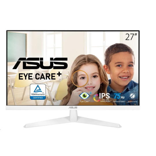 ASUS LCD 27" VY279HE 1920x1080 GAMING IPS 75Hz 1ms FreeSync™ Eye 250cd D-SUB HDMI vesa 100x100 +23°~-5° + kábel HDMI