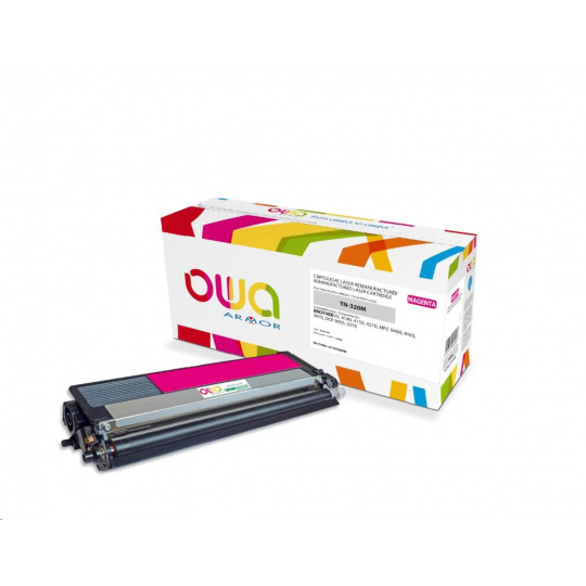 OWA Armor toner pre BROTHER HL 4140, 4150, 4570, MFC 9460 DCP 9055, 9270, 1500 strán, TN320M, červená/purpurová (TN-320M)