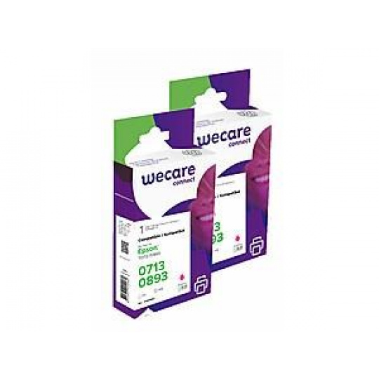 WECARE Armor kazeta pre EPSON Stylus D78/ DX4000 (T071340), sada červená, 2x9ml