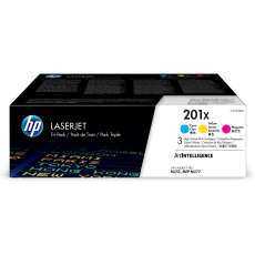 HP 201X 3-pack High Yield Cyan/Magenta/Yellow Original LaserJet Toner Cartridges (CF253XM) (2,300 / 2,300 / 2,300 pages)