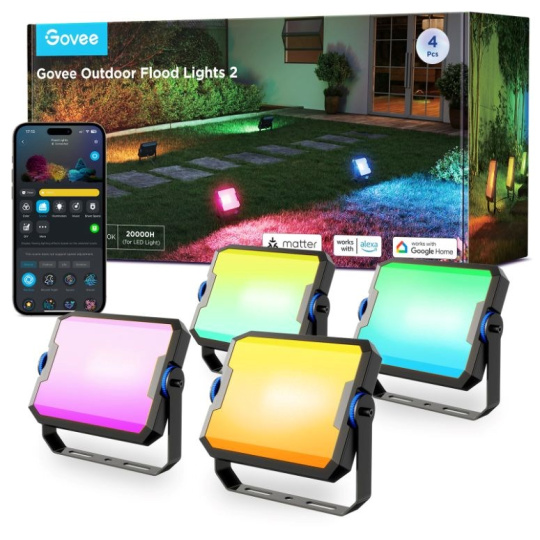 Govee Flood Lights 2 venkovní SMART LED světla 4ks