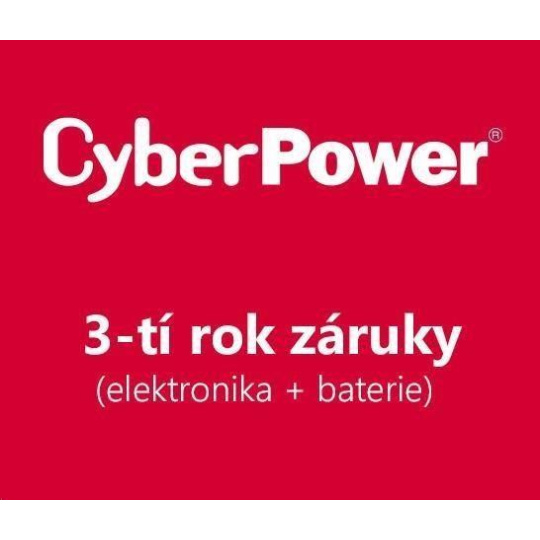 CyberPower 3-tí rok záruky pre PR1500ERT2U