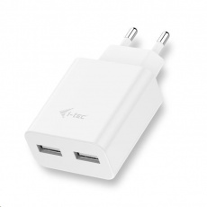 nabíjačka iTec USB Power 2 Port 2.4A - USB nabíjačka - biela