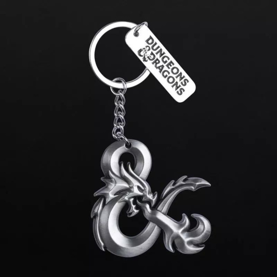 Konix Dungeons & Dragons "3D Logo" Metal Keychain