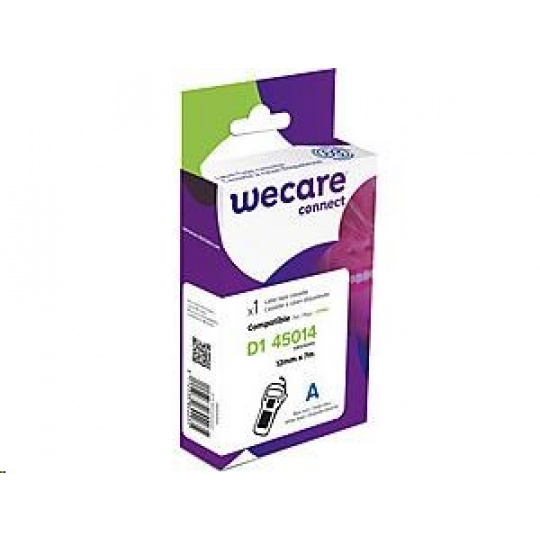 Páska WECARE ARMOR pre DYMO S0720540, modrá/biela, 12 mm x 7 m